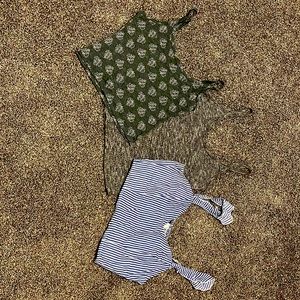 Set of three tank- crop tops